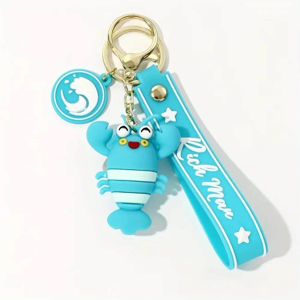 Blue Lobster Keychain